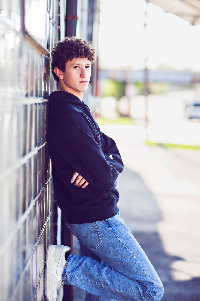 Chicago Senior Photographer 20 A Downer's Grove high school senior boy photographed at a Marmalade Location