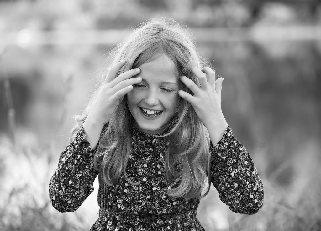 Chicago and Suburban Child Photographer 26 Suburban Chicago children's photographer - outdoor b&w children's portrait by Marmalade Photography