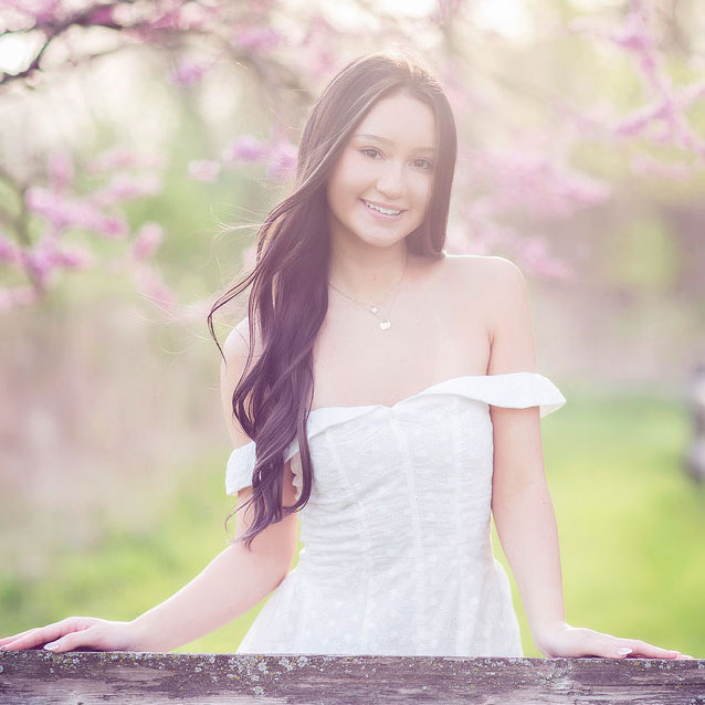 Home 9 Senior photo in Spring of a girl by Marmalade Photography