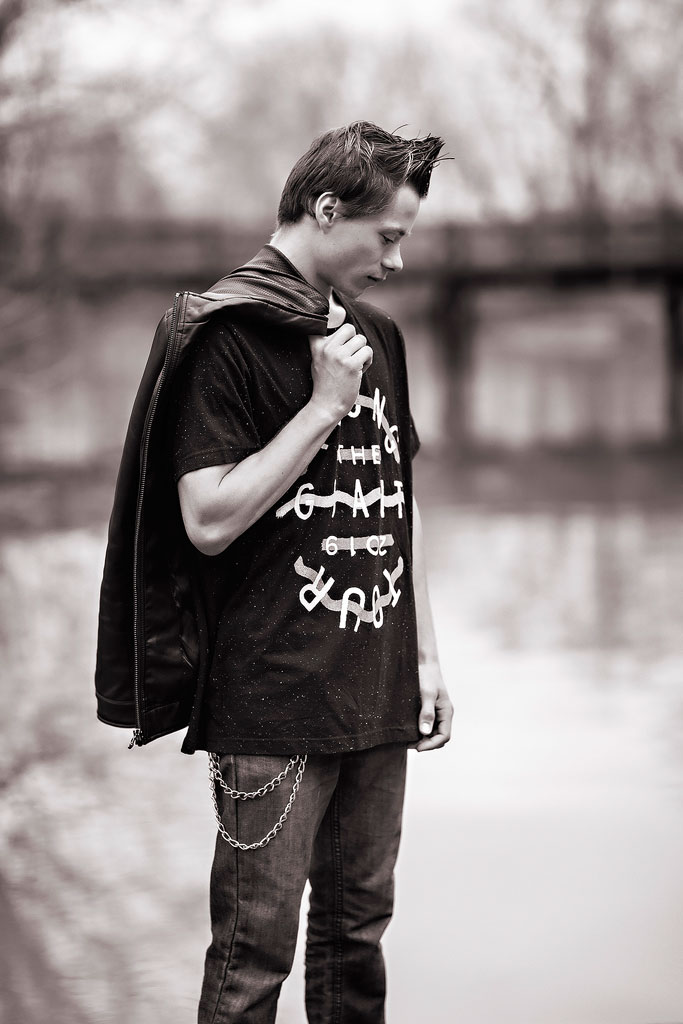 Chicago Senior Photographer 31 Cool high school senior photo near water by suburban Chicago photographer Marmalade Photography