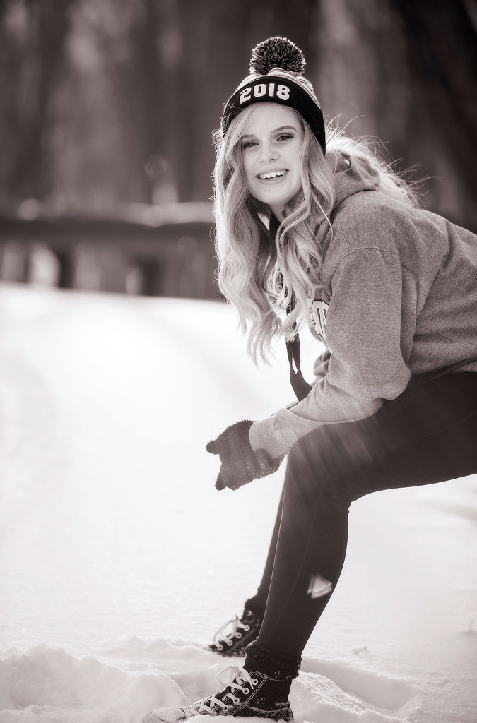 Chicago Senior Photographer 54 Suburban high school senior photographer - senior girl during winter - portrait by Marmalade Photography