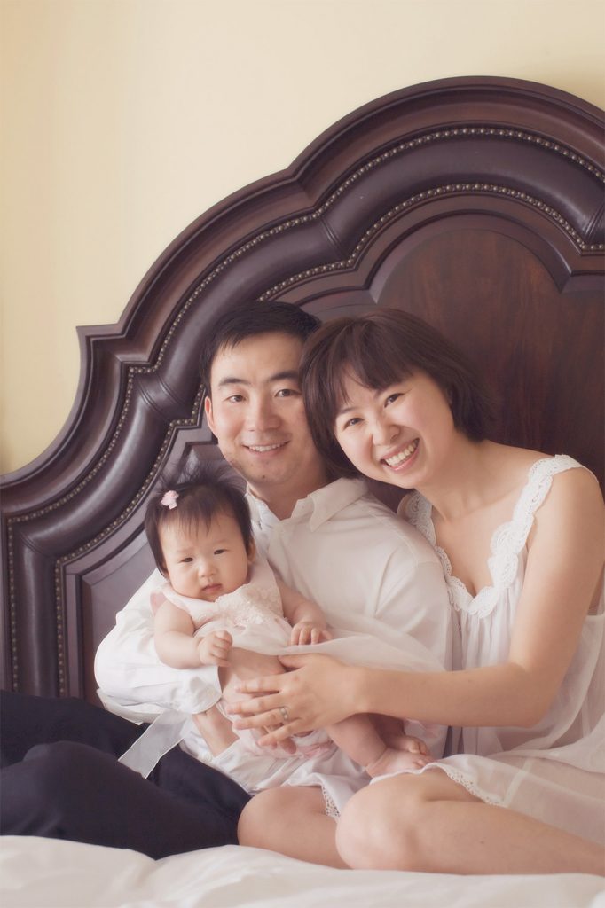 Suburban and Chicago Infant and Baby Photographer 21 At home infant with parents photo in Chicago by Marmalade Photography