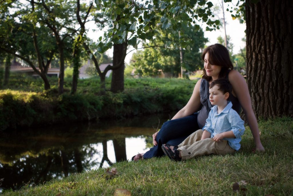 Outdoor family based pregnancy photographs by Marmalade Photography